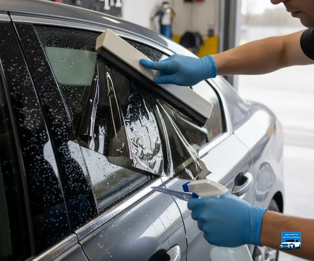 آموزش جامع کندن برچسب شیشه دودی اتومبیل