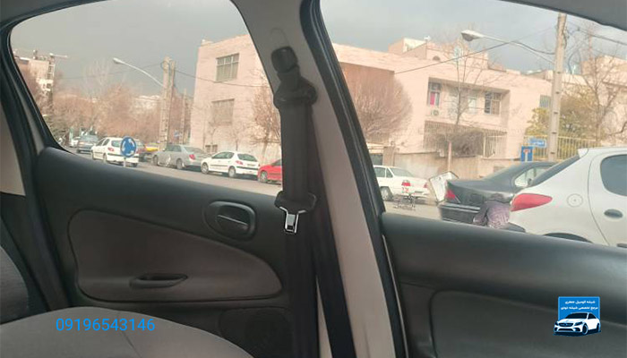 نمای داخلی برچسب شیشه دودی 206 از داخل شفاف