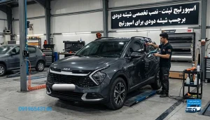 برچسب شیشه دودی برای اسپورتیج