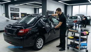 برچسب شیشه دودی برای دنا